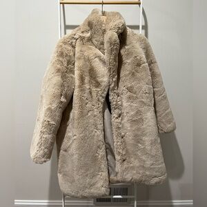 New Apparis Faux Fur Stella Jacket in Latte, size Small